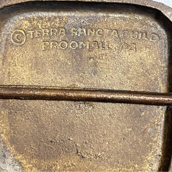 Rare 1960's Praise The Lord Terra Sancta Guild Brass Door Knocker - Picture 5 of 6